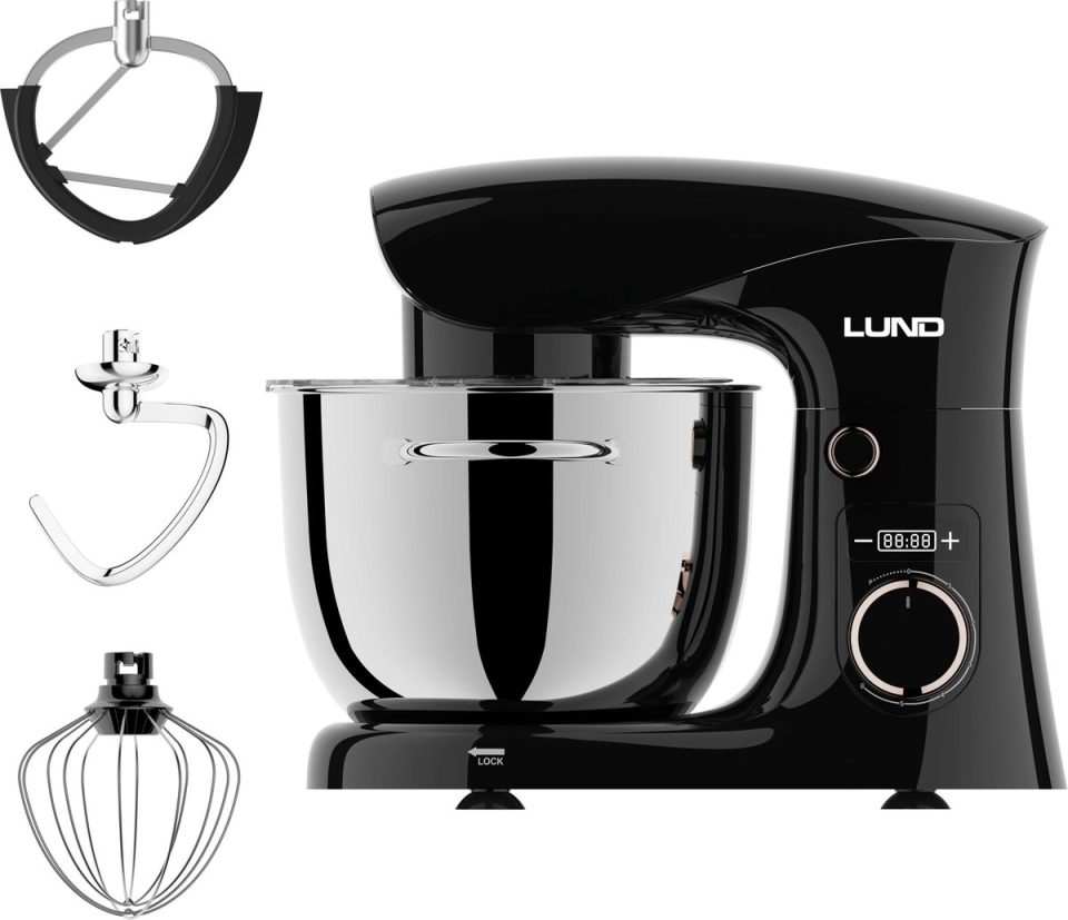 Lund keukenmachine 67813 Planetaire met Timer 1500W 5 l