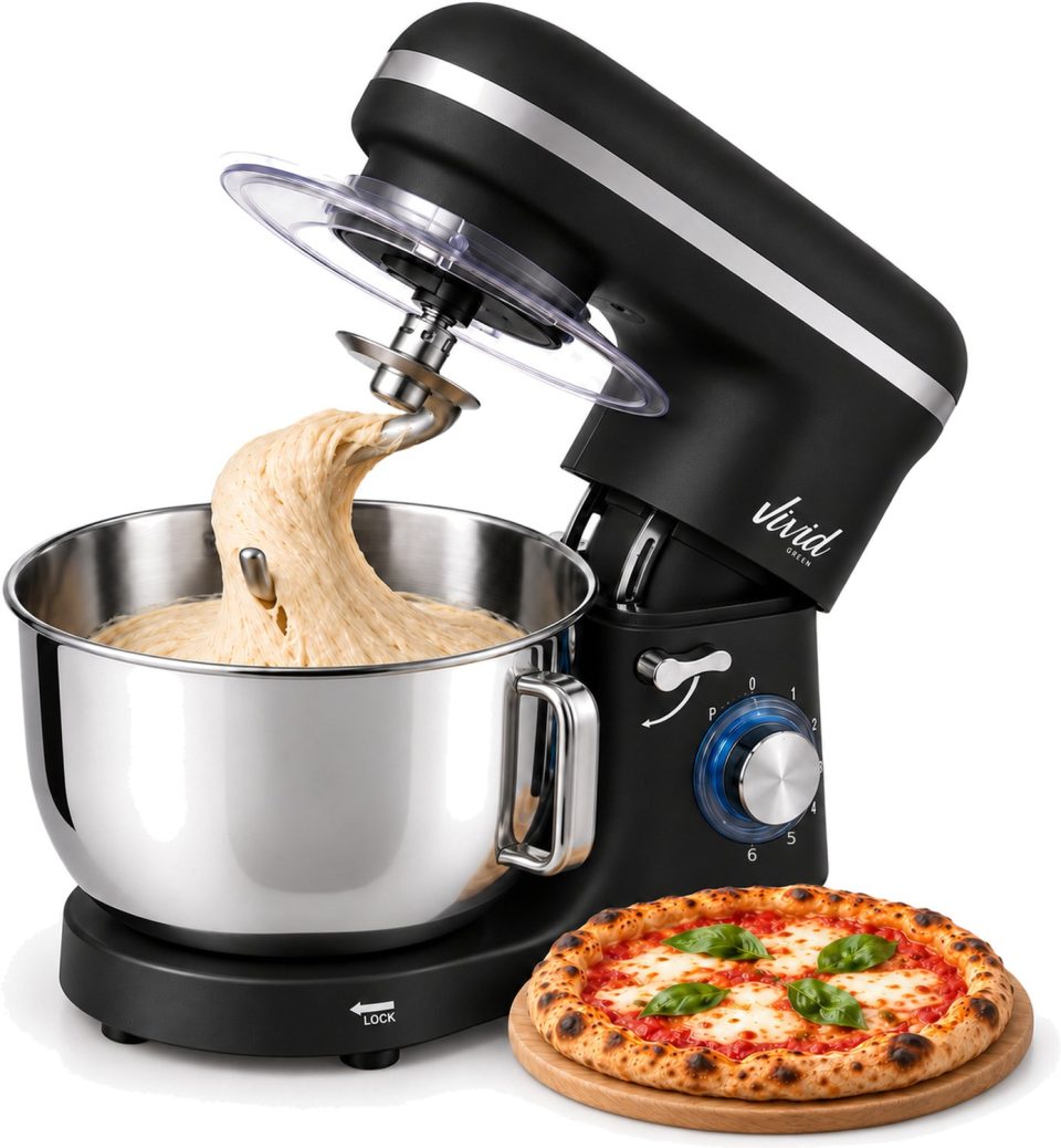 Vivid Green keukenmachine 2000W 6,2 l