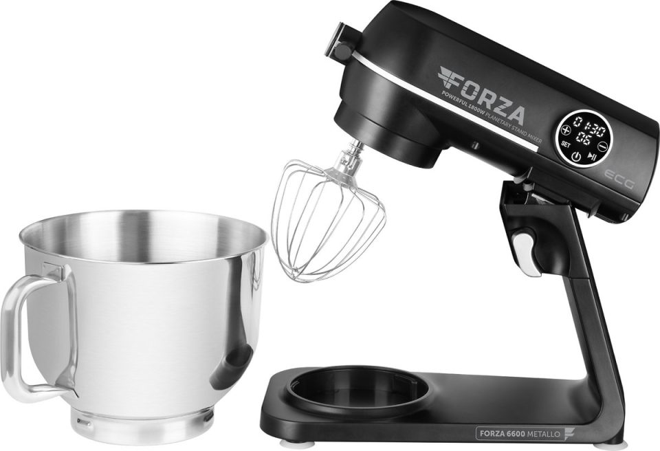 ECG keukenmachine forza 6600 Metallo Nero 1800 W Zwart 6,5 l