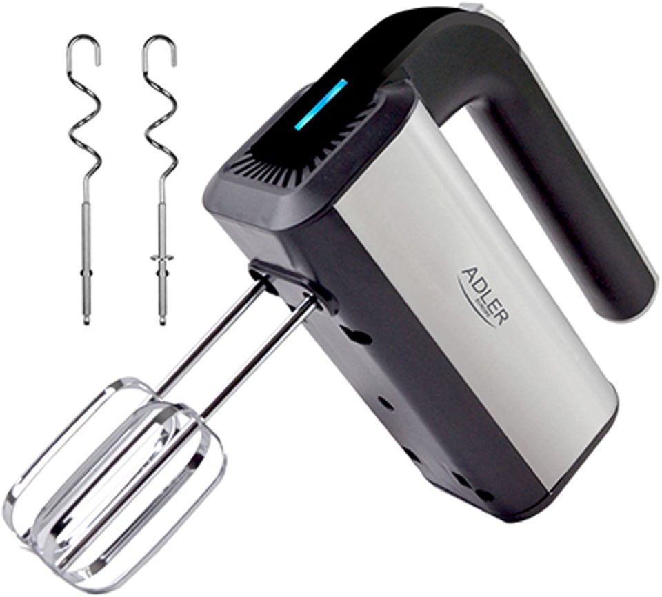 Adler handmixer AD 4225 mixer 800 W Zwart, Zilver