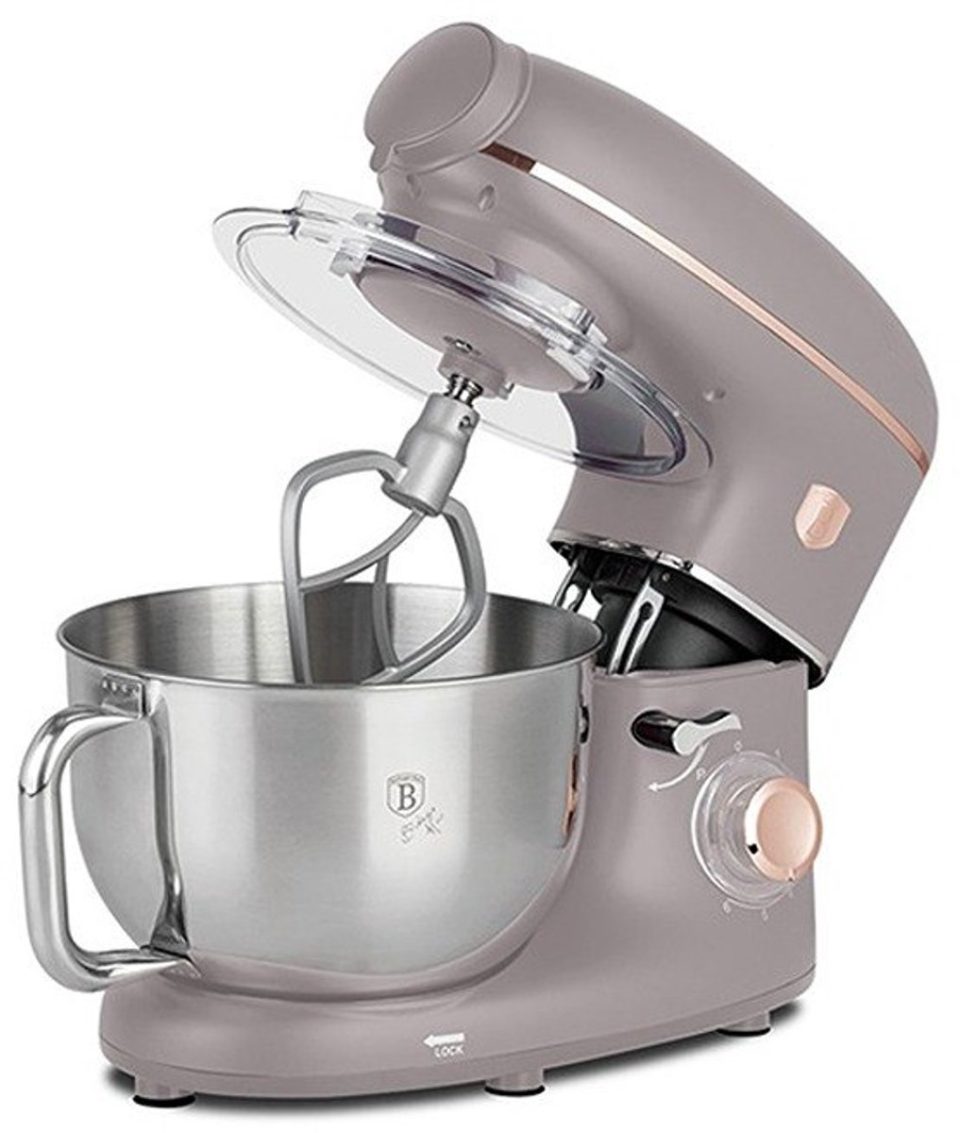 BerlingerHaus Keukenrobot met molen en mixer, 1500 W, Taupe Collection