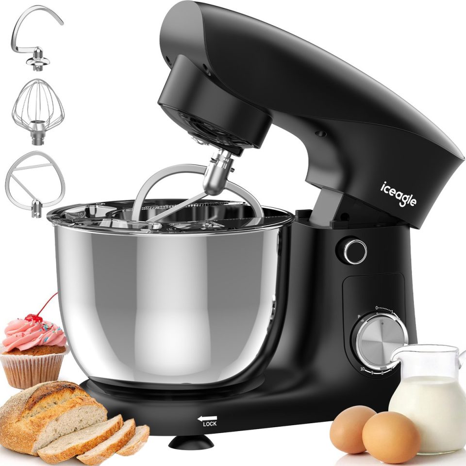 Aimason Keukenmixer Stille Werking Zwart 5 l