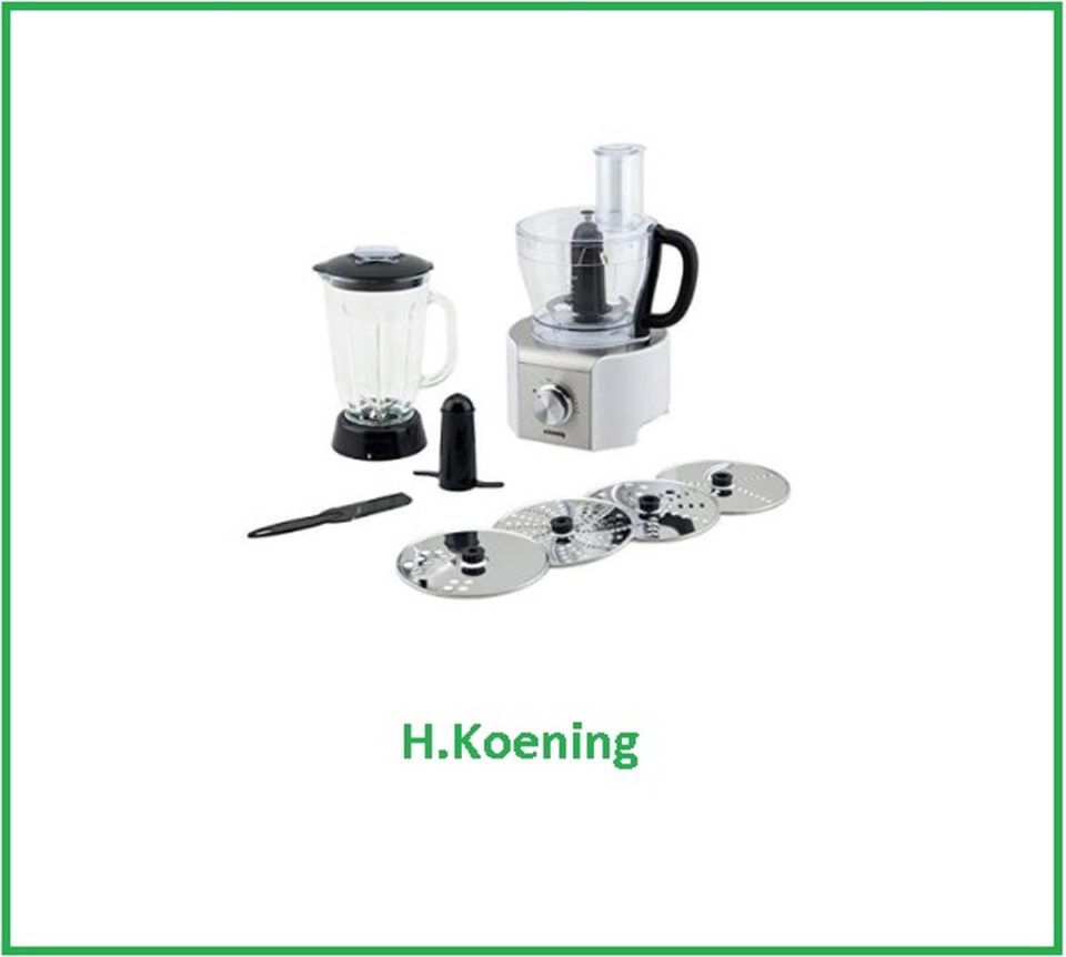 H.Koenig keukenmachine Génie8 MX18 White 800 W wit