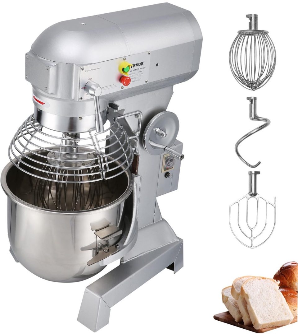 Vevor keukenmachine Deegmixer Standmixer CommerciëLe Kneedmachine 15 Qt 600W