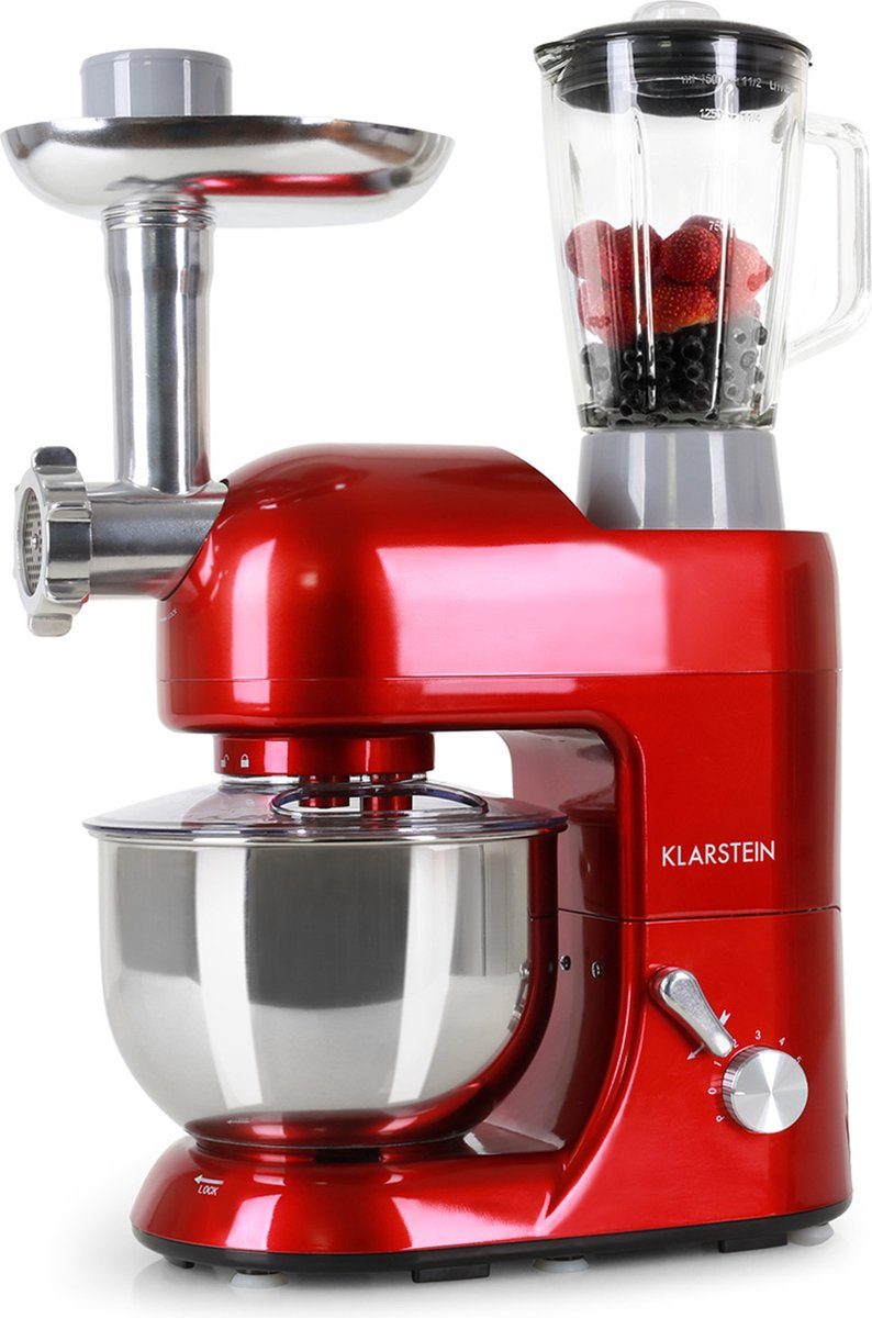 Klarstein keukenmachine Knetmaschine met Fleischwolf 1800W 5 l