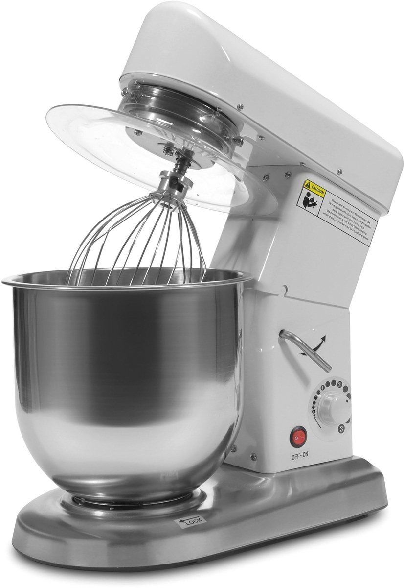 Saro FP 107 Staande mixer 500 W Roestvrijstaal, Wit
