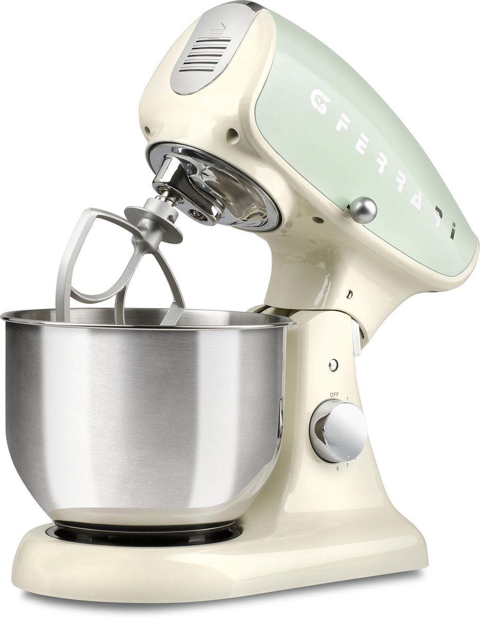 G3 Ferrari g2007505, Pastaio Deluxe stand mixer 1200W crème groen 5,2 l