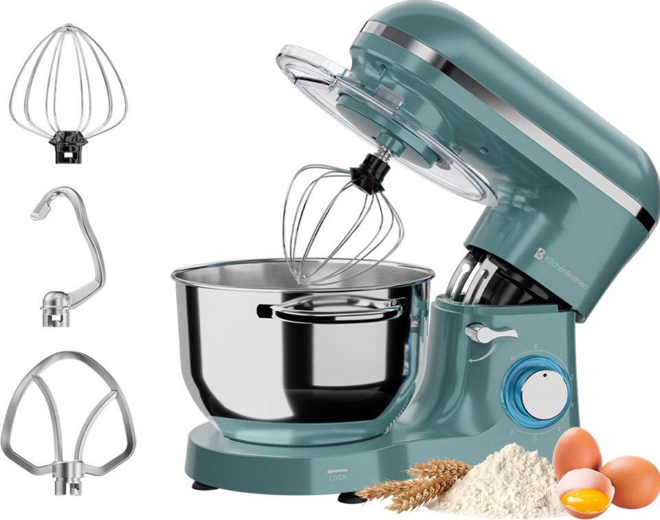 KitchenBrothers keukenmachine 2000W Pastel Groen 6,2 l