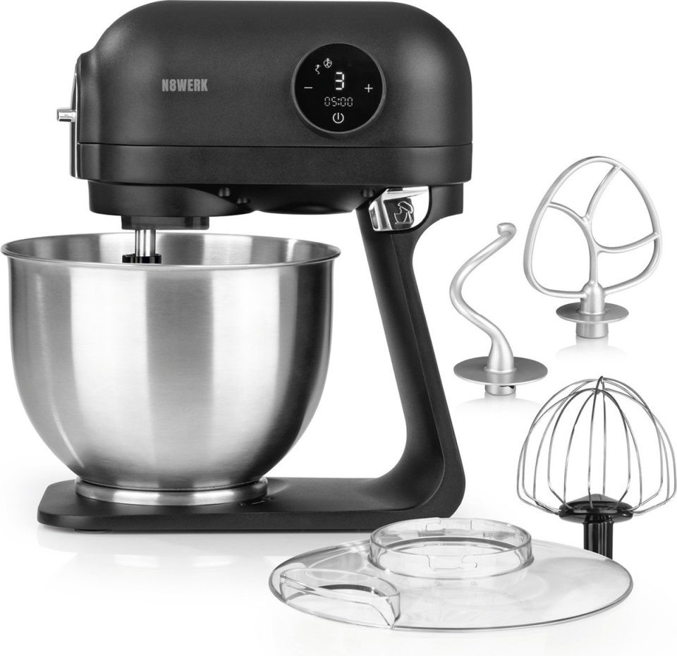 N8Werk keukenmachine Midnight Edition 1200 watt 5 l