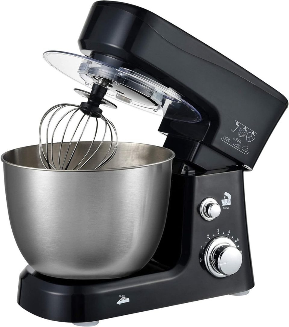 Quvo® Mixer met mengkom Zilver 22 cm 35 cm