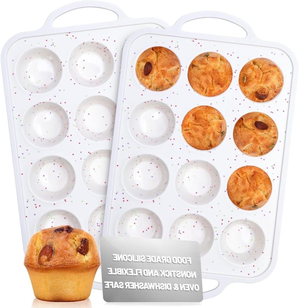 JGS muffinvormen Premium Siliconen set van 2