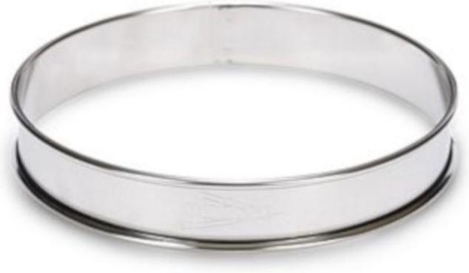 Patisse Flan-ring Rvs Zilver 10 cm