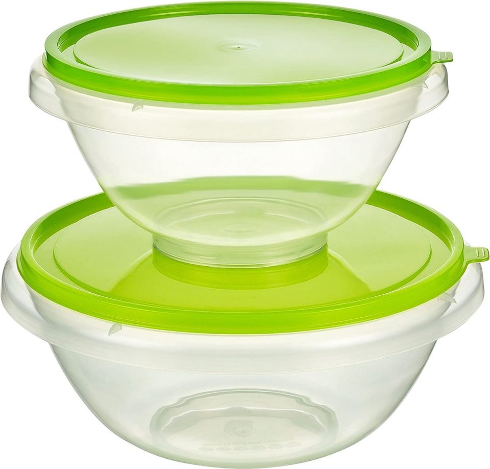 Kigima MiraHome Mengkommen met deksel Set van 2 Groen 7 l