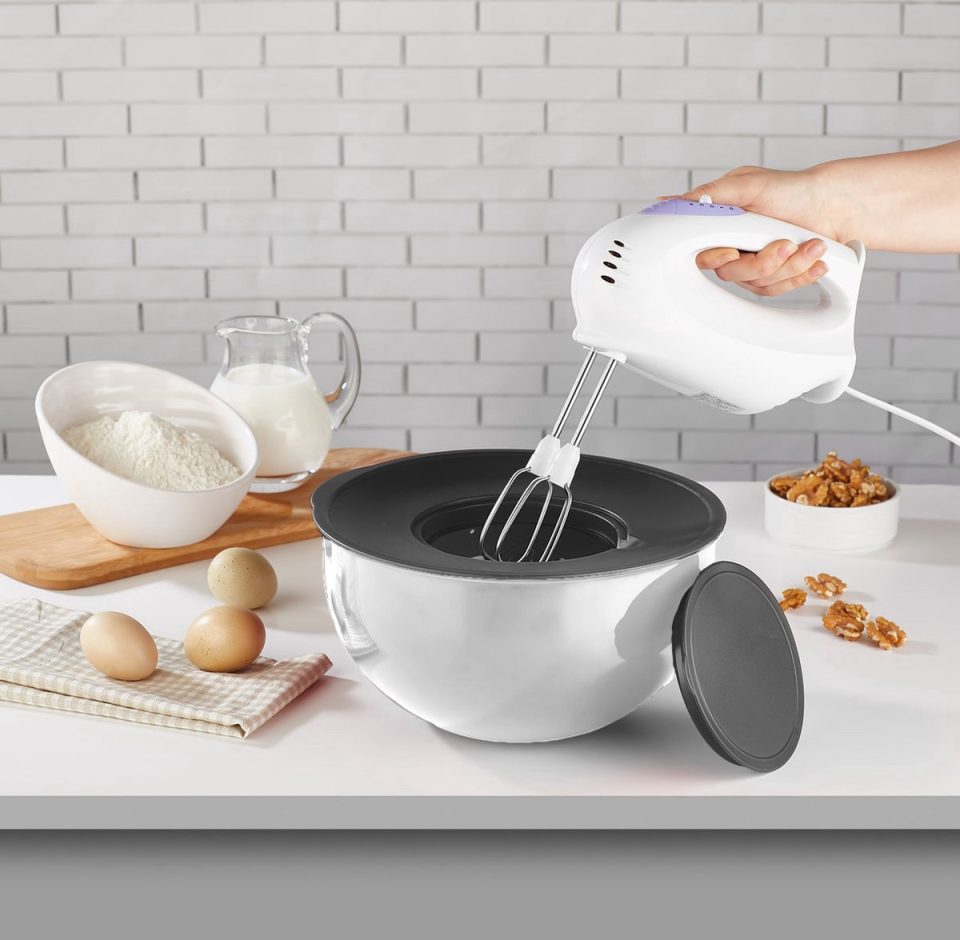 Hiba Mengkom 2-in-1 set Wit