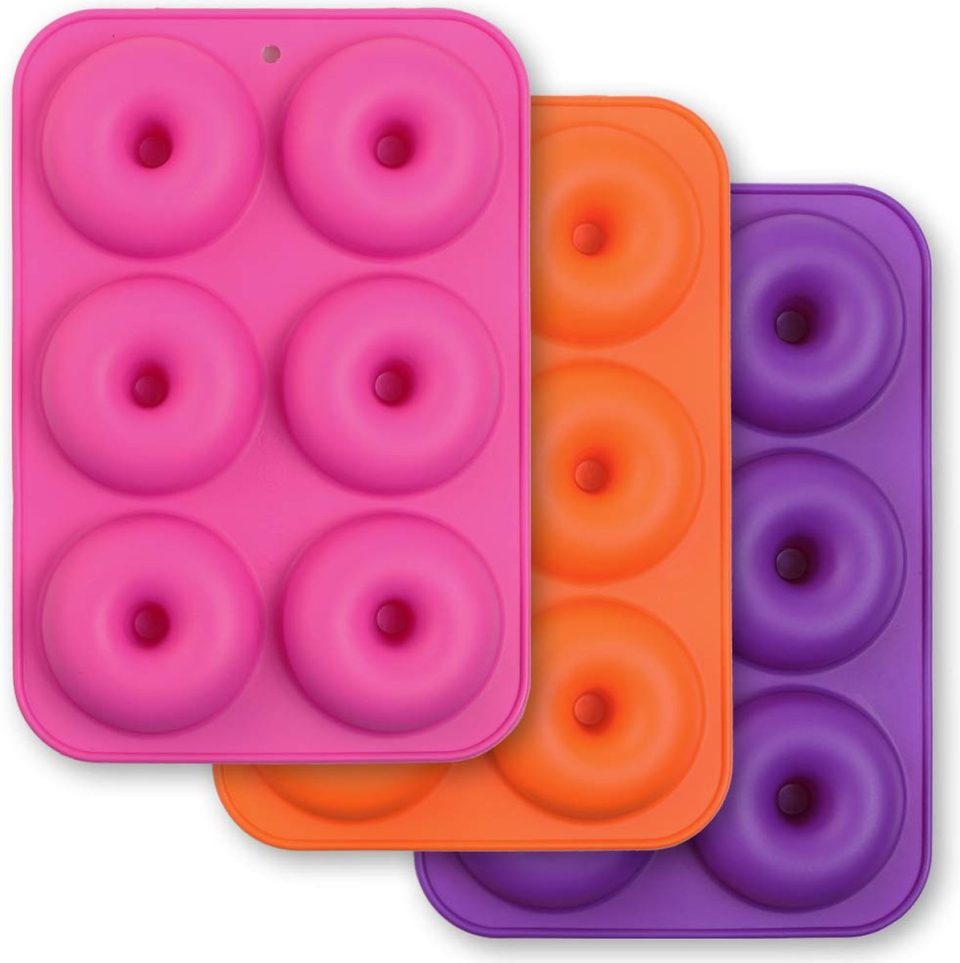 JGS siliconen bakvorm voor Donuts met 6 Holtes
