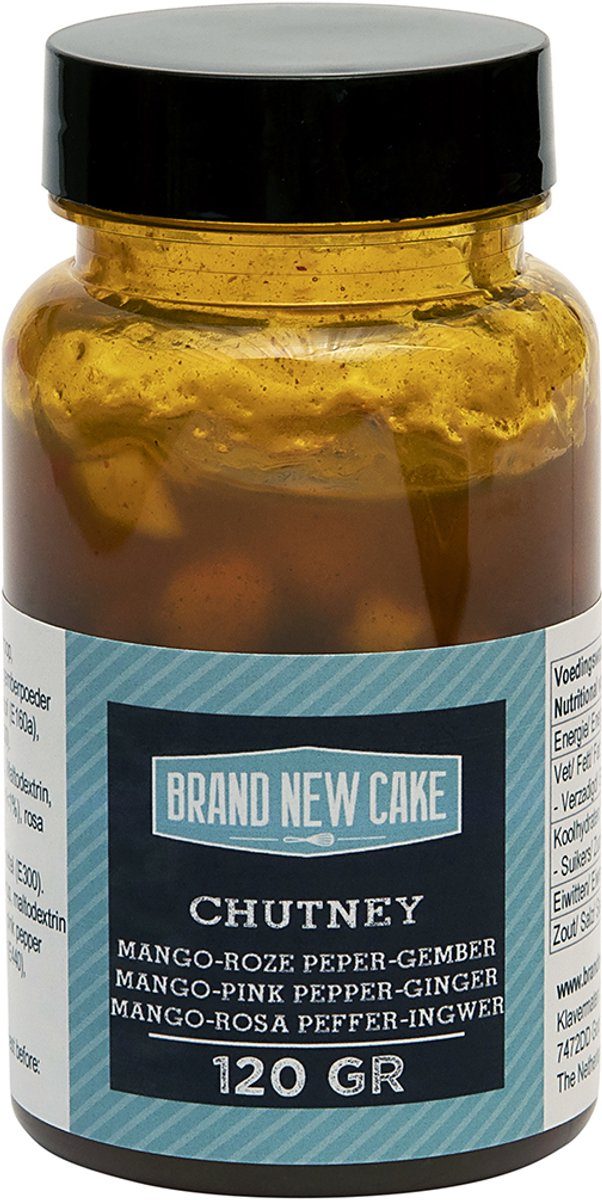 Brand New Cake Chutney Mango-Roze Peper-Gember 120 g
