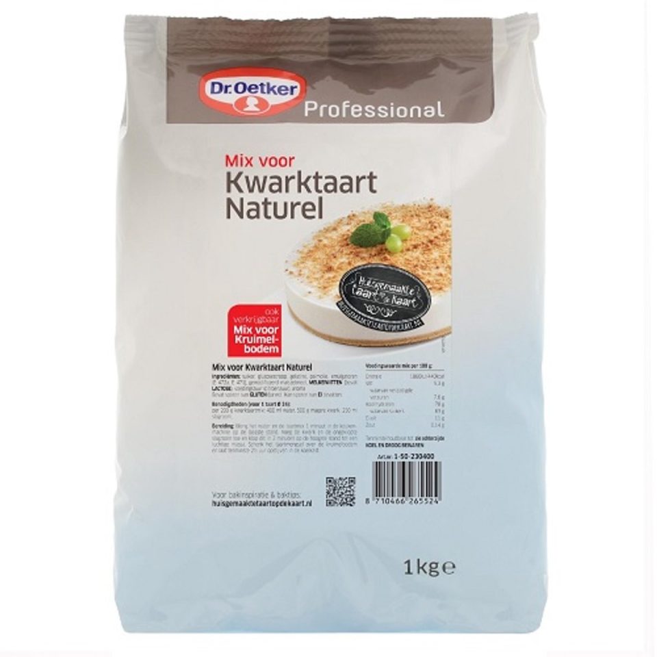 Dr.Oetker Proffessional Mix voor kwarktaart naturel naturel 1 kg