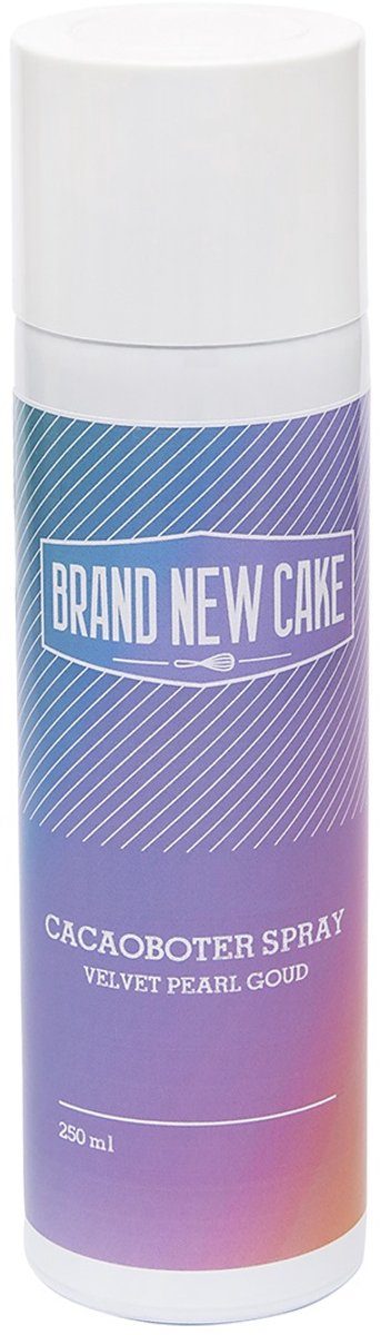 Brand New Cake Cacaoboter spray Velvet Pearl Goud 250 ml