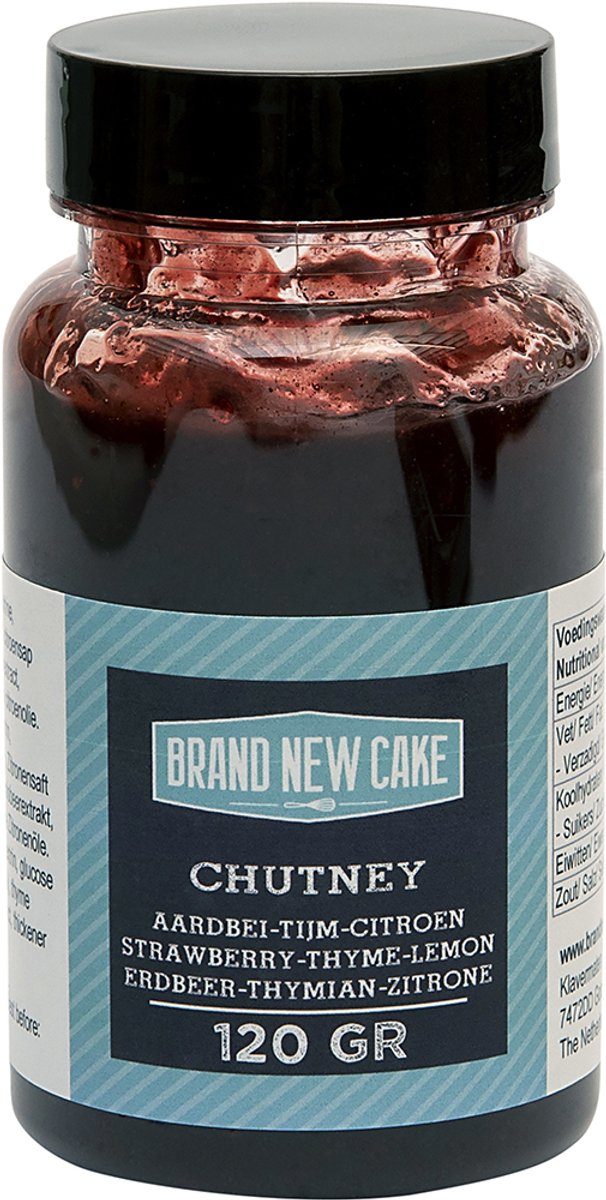 Brand New Cake Chutney Aardbei-Tijm-Citroen 120 g