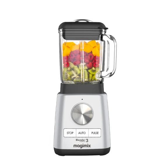 Magimix blender Power 3 Chroom met 1000 W en 4 snelheden