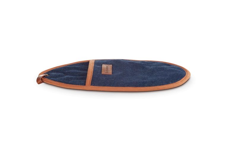 Le Creuset Pannenlap van textiel in Denim