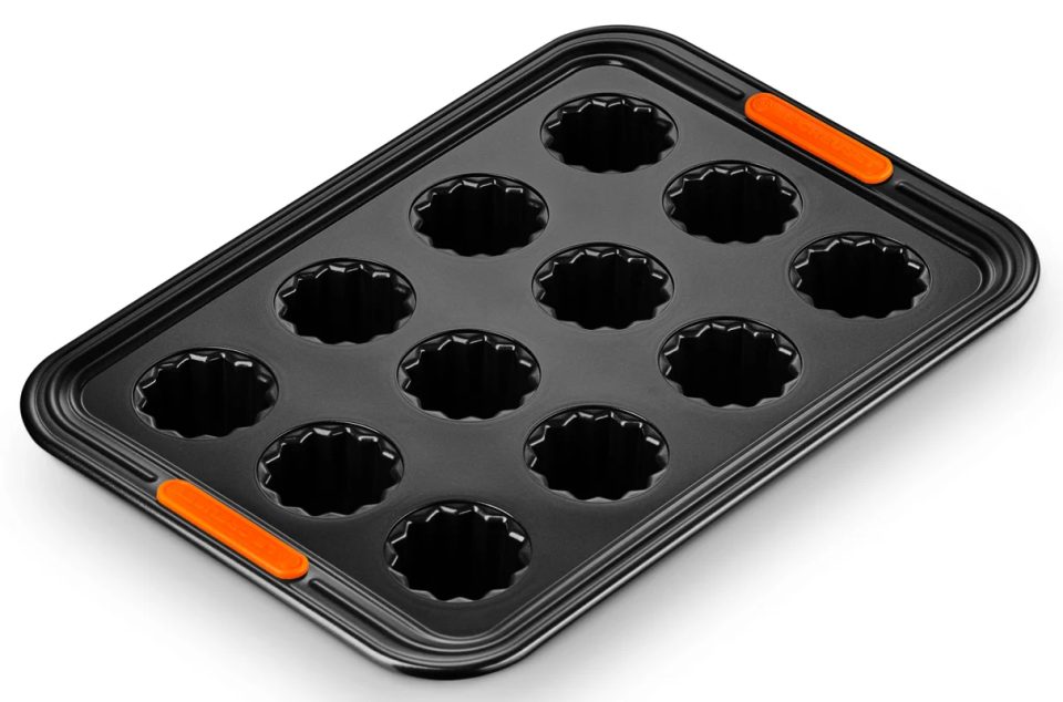 Le Creuset bakvorm voor 12 Cannelés Zwart 39 x 27 cm