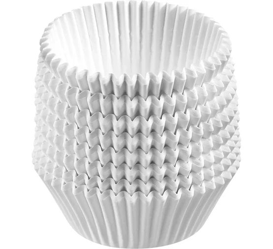 Westmark set van 80 bakvormpjes uit papier wit ø 5 cm