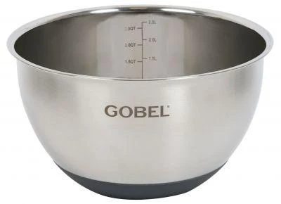 Gobel Mengkom Ø24cm inox antislip voet