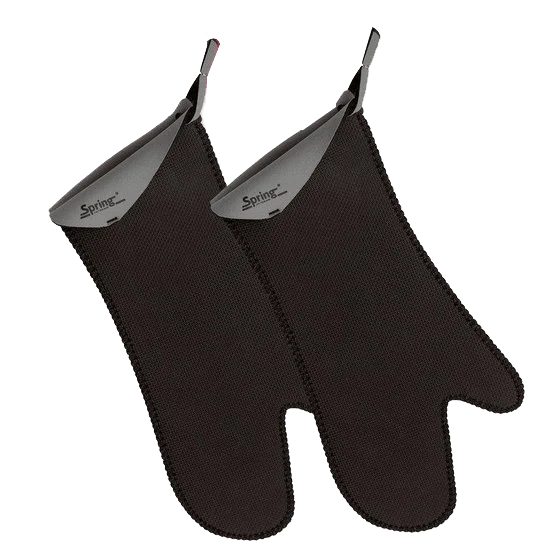 Spring Grips Ovenwanten lang grijs 1 Paar