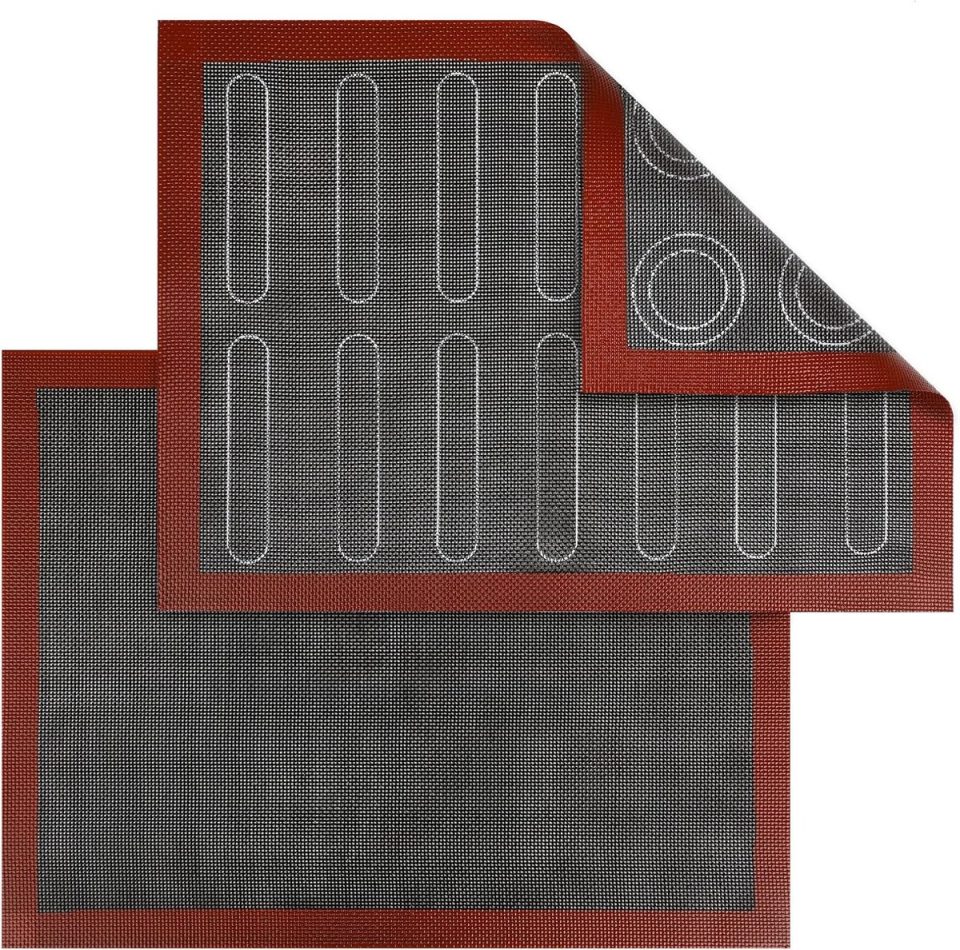 carmdering Microporeuze ovenmat dubbelzijdig 40 x 30 cm (2 stuks)