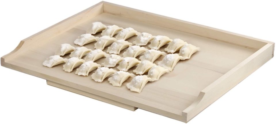 Kadax Noedelplank, houten bakplank deegplank met aanslaglijsten 60 x 80 cm