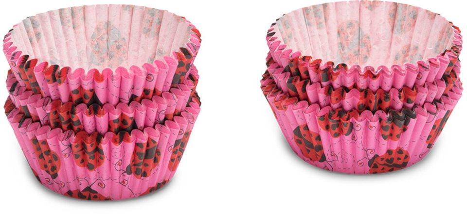 Patisse Cupcakevormpen Lieveheersbeest Papier Roze 5 cm (200 stuks)