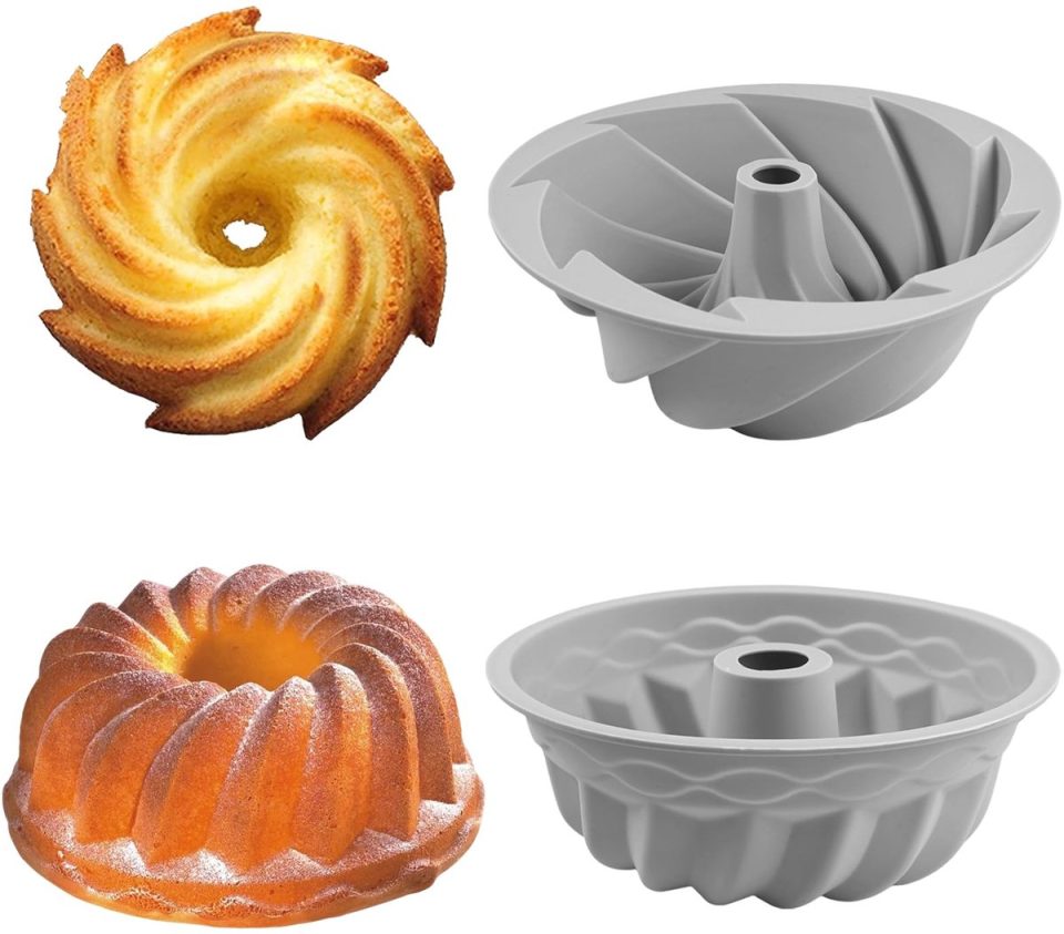 Ibenzoa tulbandvorm Siliconen Mini Set van 2 voor Cake