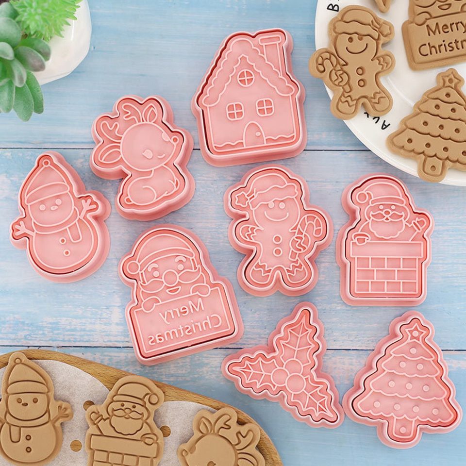 Without lemon Set van 8 Kerst Koekjes vormen 2.0 Cookie Cutter