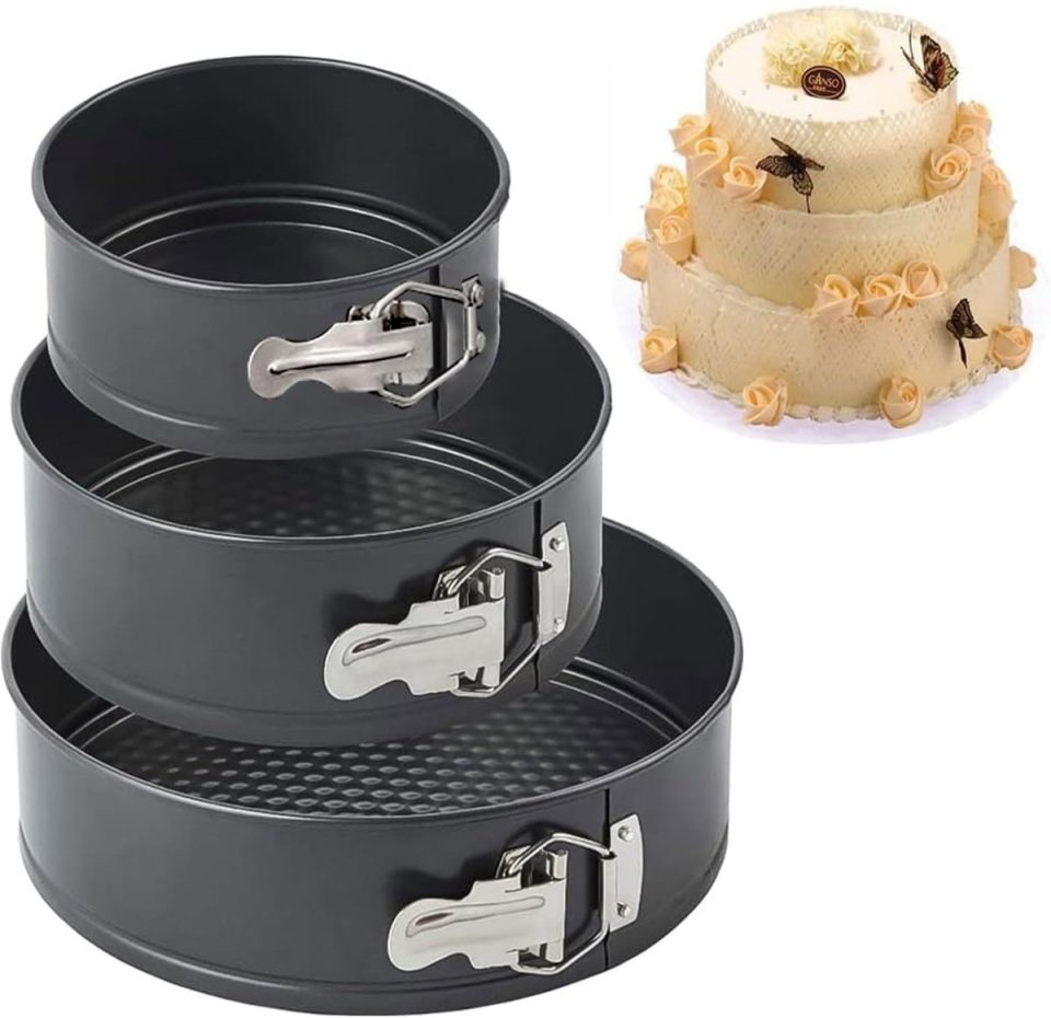 Ibenzoa Complete Set van Drie Springvormen voor Diverse Rond en Lekvrij