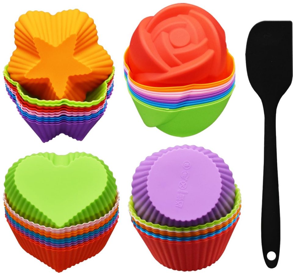 Ibenzoa Muffinvormpjes Set van in Diverse Kleuren (48 stuks)