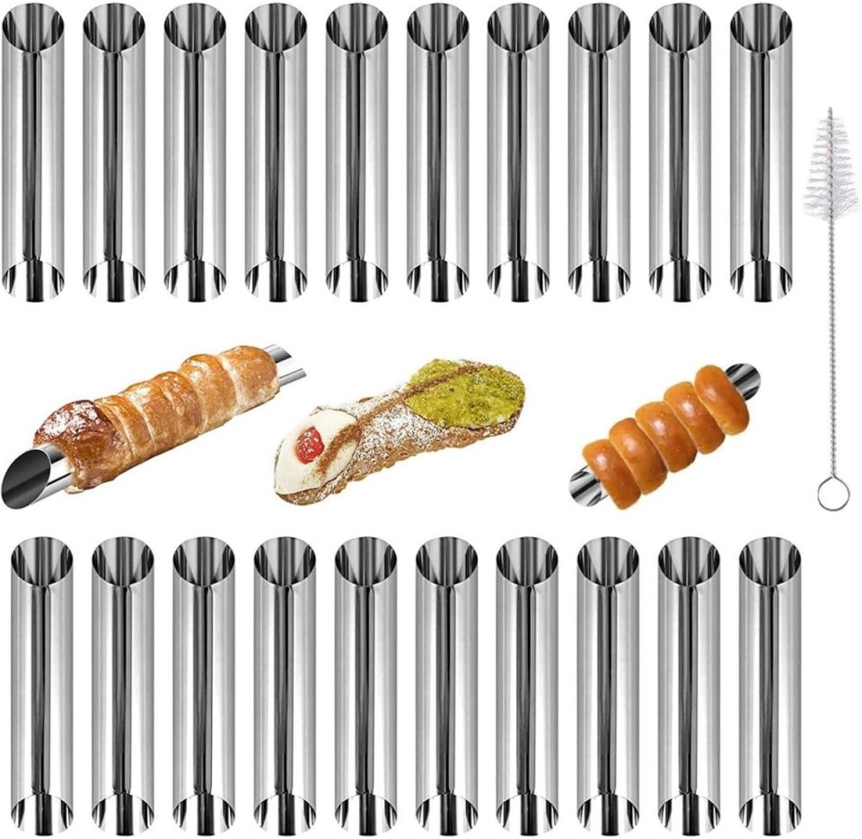 Excitat Cannoli bakvormen 21-pack 12,5 x 2,5 cm