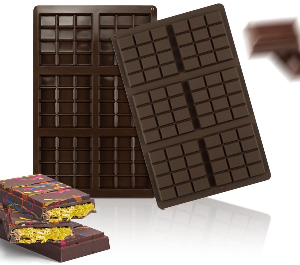 Ibenzoa Siliconen Chocoladevormen Set (2 stuks)