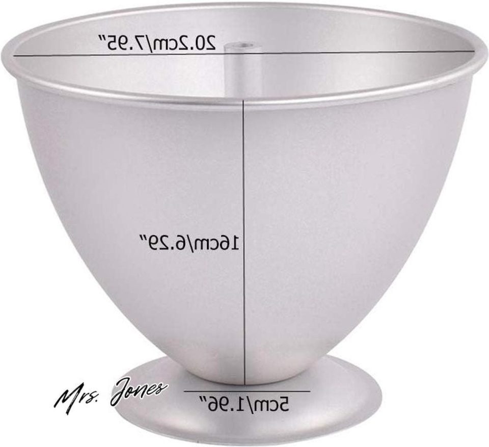 Mrs. Jones cakevorm Aluminium Pop Prinses Dessertvorm Shaper Zilver