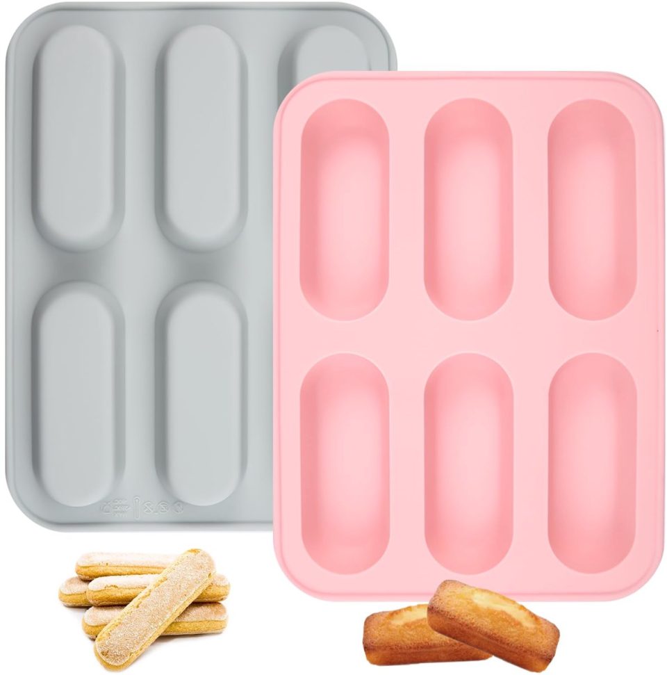 Ibenzoa Set van 2 siliconen mini cake- en broodvormen