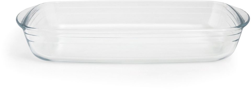 Excelsa Rechthoekige Ovenschaal Natural Baking Glas Transparant 32,5 x 20,5 x 5 cm