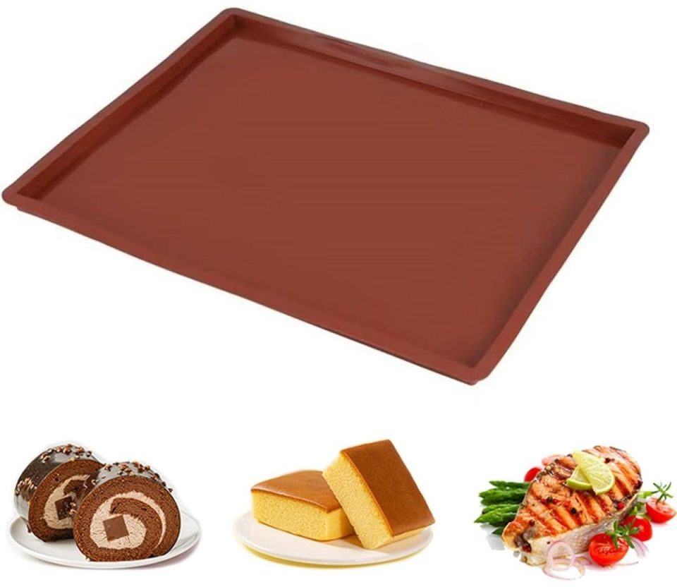 carmdering bakmat Siliconen Bakmat- bruin 1,8 cm