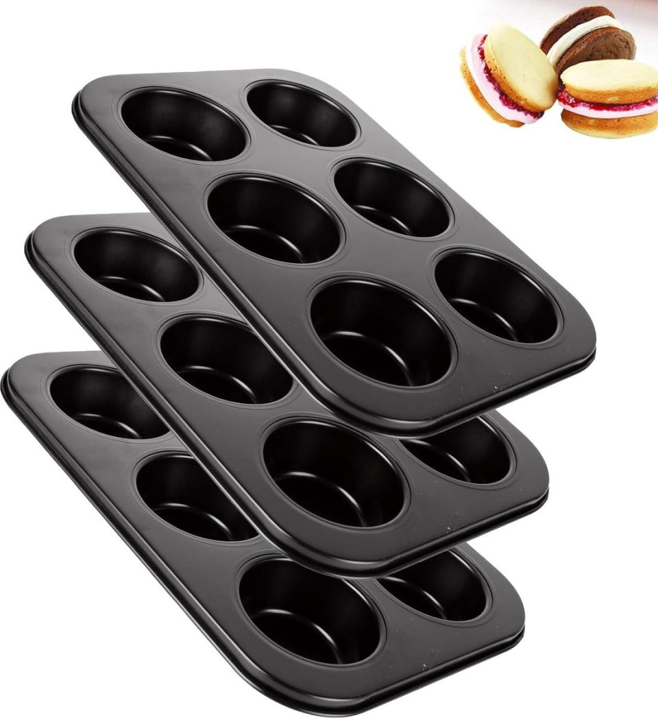 Ibenzoa bakvorm Muffin met Antiaanbaklaag Set van 3