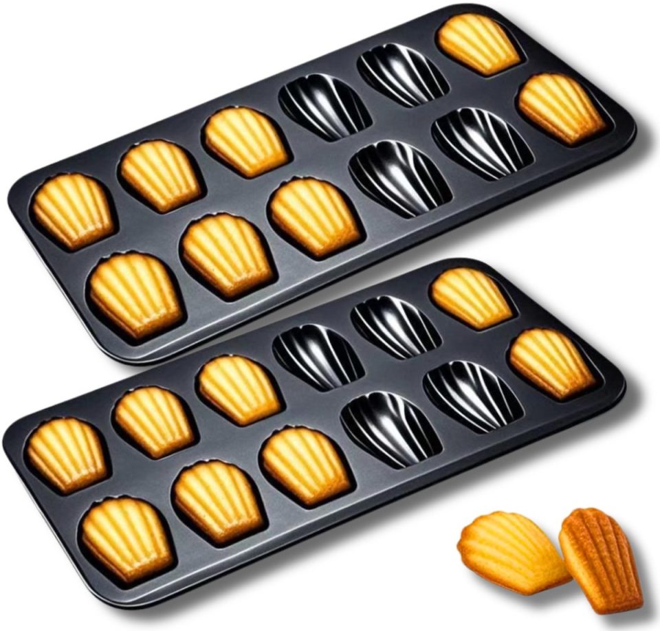 Ibenzoa bakvorm Madeleine Set van 2