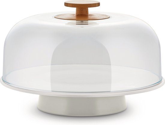 Alessi taartplateau Porseleinen Mattina met deksel