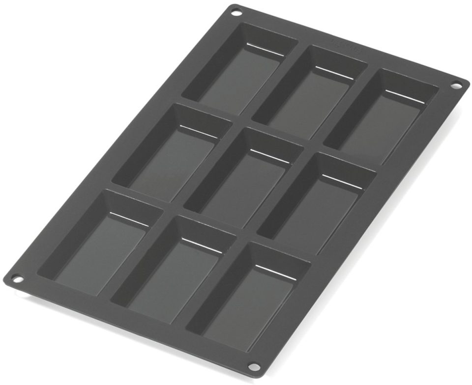 Lékué bakvorm 9 Financiers Siliconen Black