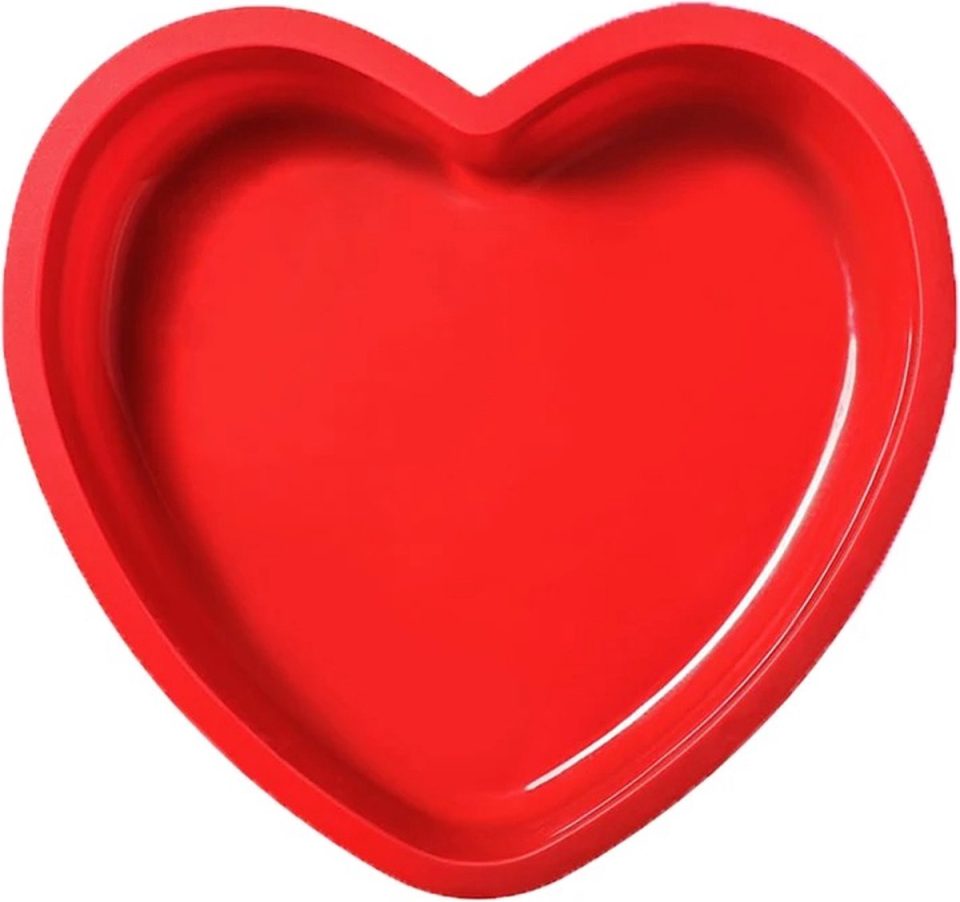 WiseGoods siliconen mal Premium Hart Silicone Mallen Rood