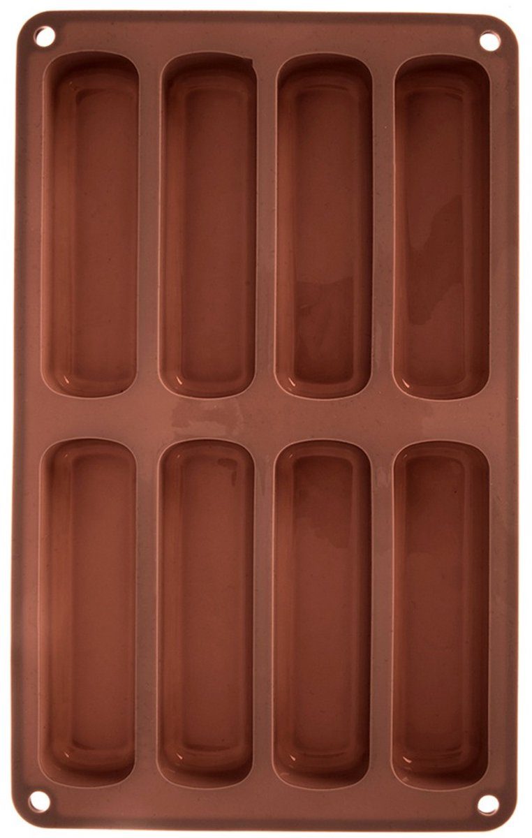 Orion bakvorm Lange Vingers Bruin 28 x 17 x 2 cm (8 stuks)