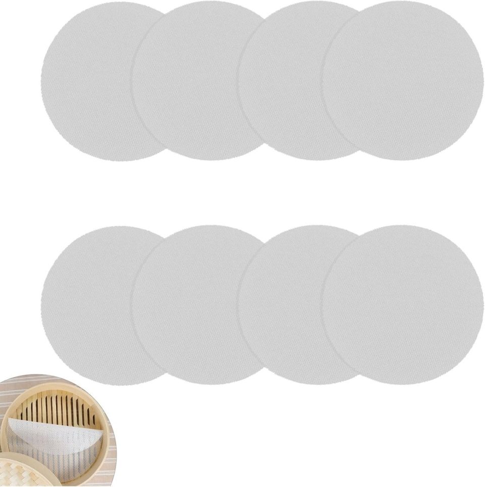 Qttvbtna Set van 8 Stoommatten Ø25cm
