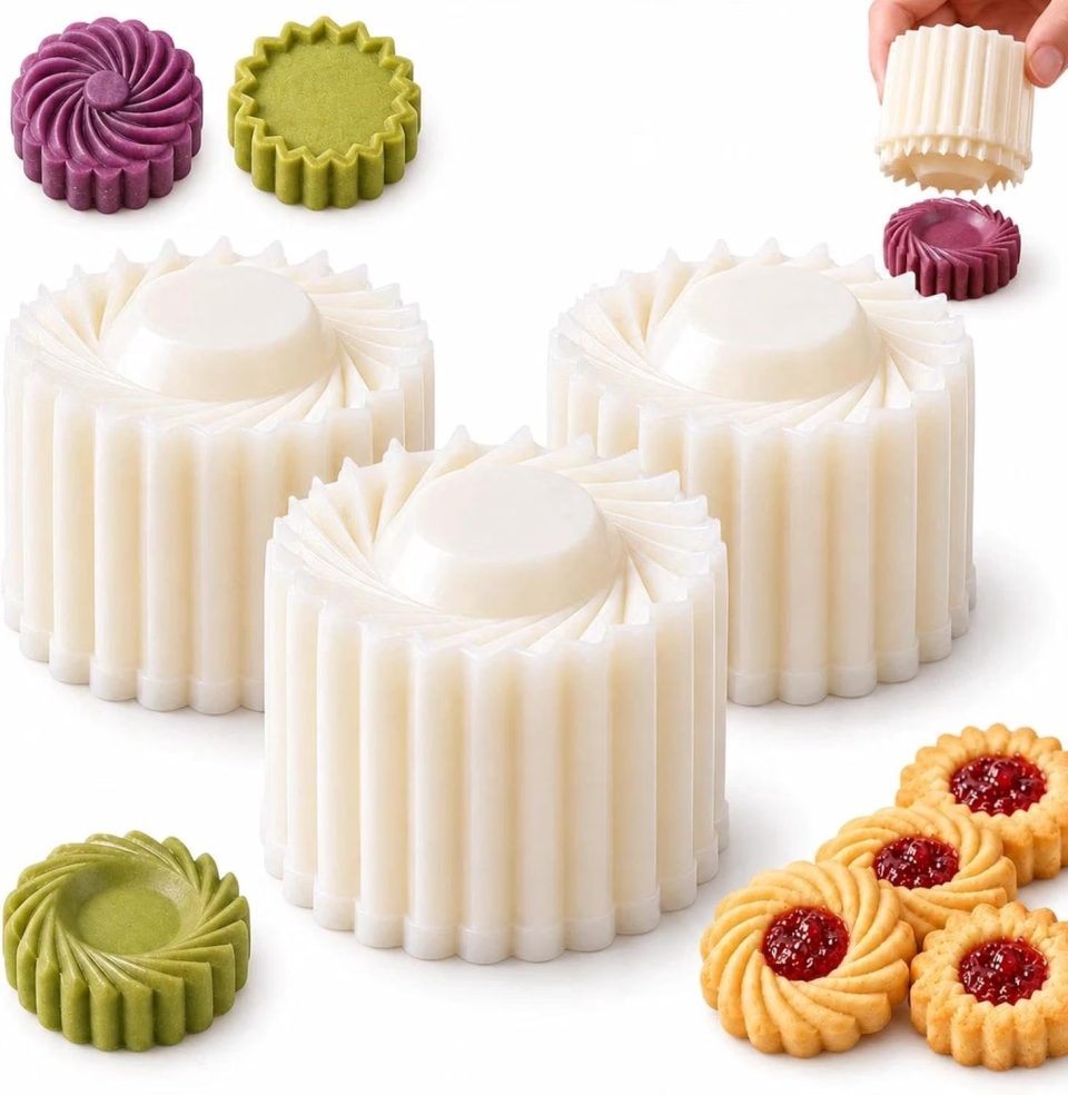Tengyif uitsteekvormpjes Dubbelzijdige koekjesstempel